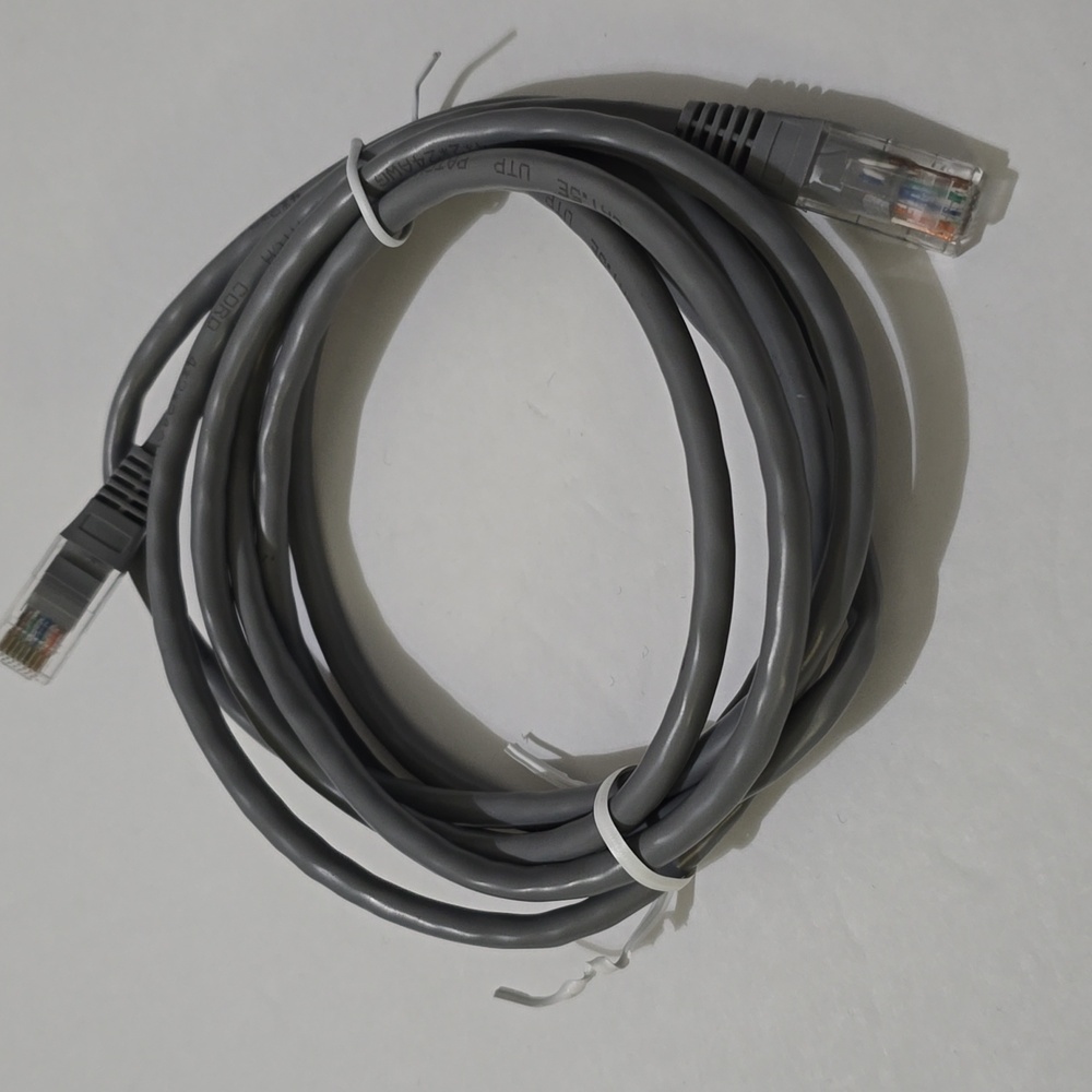 Grey Ethernet Cable ~6 Feet 6 inches